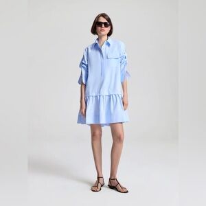 Brooke Cotton Mini Shirtdress